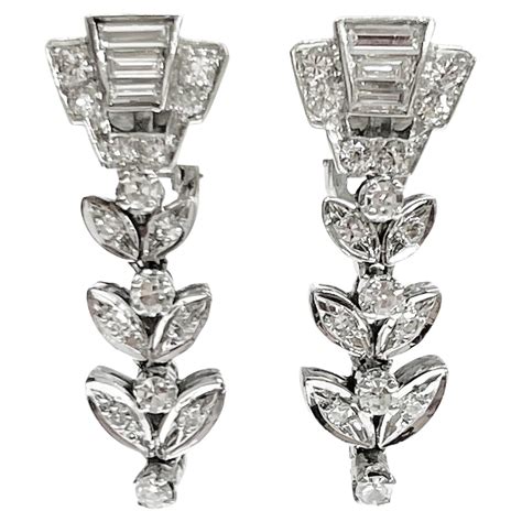 white gold chanel logo earrings|chanel white gold diamond earrings.